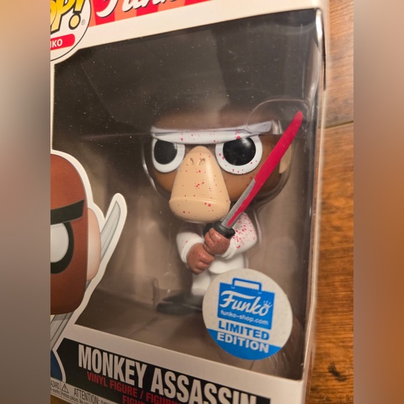 Funko Pop! Vinyl: Spastik Plastik Monkey Assassin - Funko (Exclusive) #19 blood - Picture 1 of 4